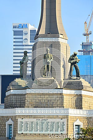 Victory Monument in Ratchathewi, Bangkok, Thailand Editorial Stock Photo