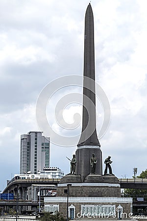 The victory mounament nice view in thailand Editorial Stock Photo