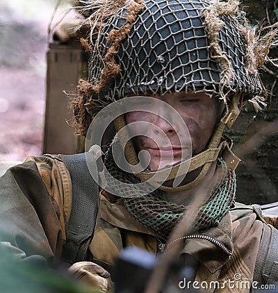 Victory Show. Leicester, UK. September 2023. 2023. British paratrooper. Editorial Stock Photo