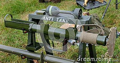 Victory Show. Leicester, UK. September 2023. The Projector, Infantry, Anti Tank Mk I Editorial Stock Photo