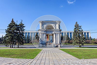 Victory triumphal arch Stock Photo