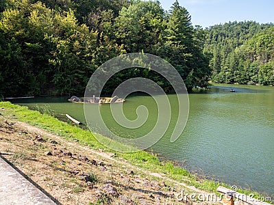 Vida Lake, Dobresti, Romania Editorial Stock Photo