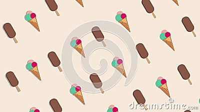 Video Animation with Moving Ice Cream Cones and Ice Lolly on Pink Background. Stock Footage - Video of moving, motion: 156753480 Video Animation with Moving Ice Cream Cones and Ice Lolly on Pink Background. Stock Footage - Video of moving, motion: 156753480