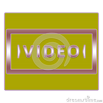 Video button Stock Photo