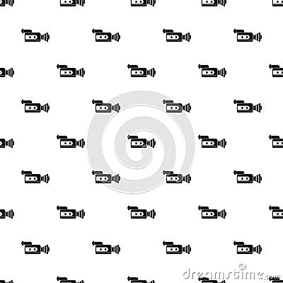 Video camcorder pattern, simple style Vector Illustration