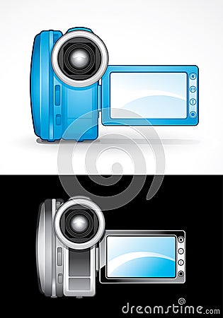 Video Camcorders Vector Illustration