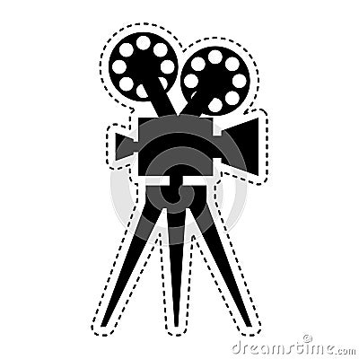 Video camera film icon Vector Illustration