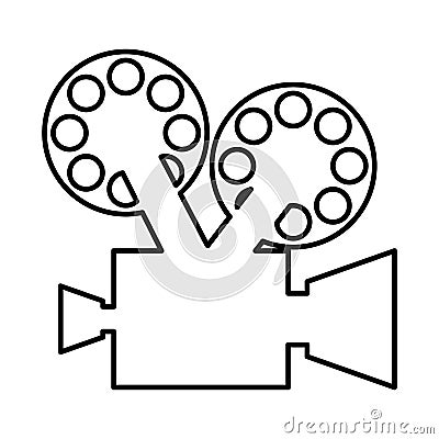 Video camera film icon Vector Illustration