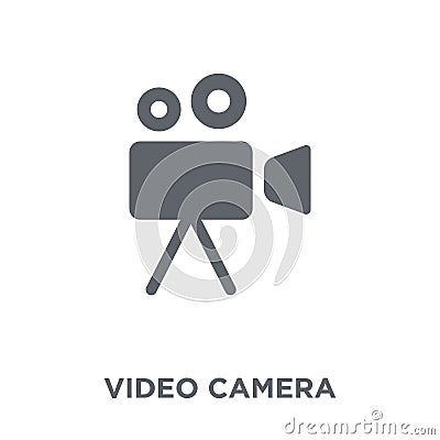 Video camera icon from Electronic devices collection. Vector Illustration