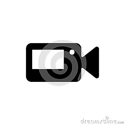 Video camera icon. One of set web icons Vector Illustration