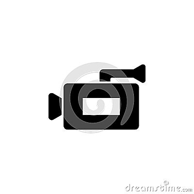 video camera icon. Simple glyph vector of universal set icons for UI and UX, website or mobile application Stock Photo