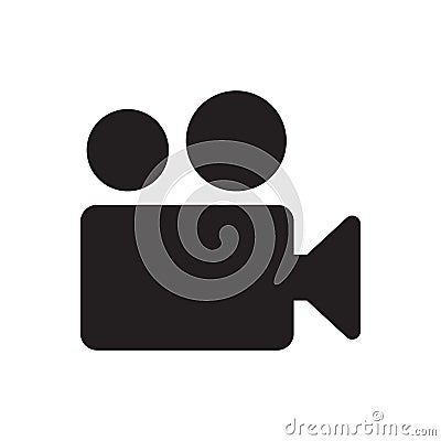 Video camera icon vector Cartoon Illustration