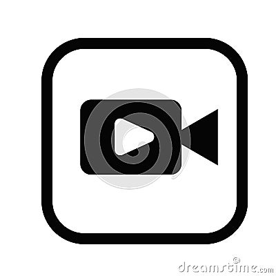 Video camera icon Vector Illustration