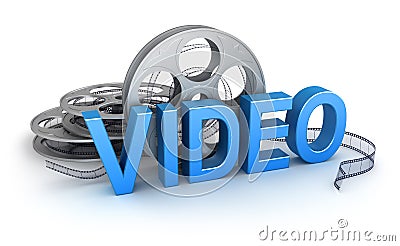 Video. Concept icon Stock Photo