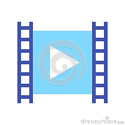 Video content vector isolated icon. Vlogging concept. Vector Illustration