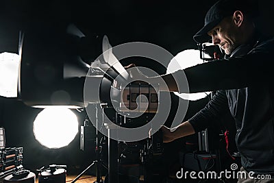 Video Equipment Operator Job Stock Photo