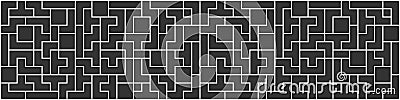 Video game background labyrinth seamless pattern. Abstract vector illustration Vector Illustration
