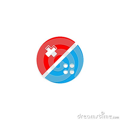 Video game console joystick icon Vector Illustration