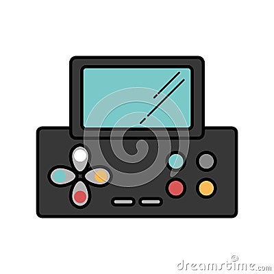 Video game console portable Vector Illustration