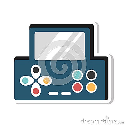 Video game console portable Vector Illustration