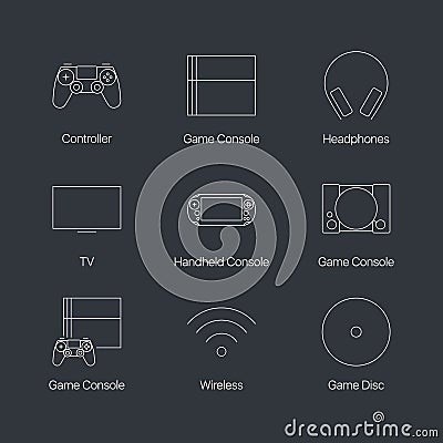 Video game console Vector Illustration