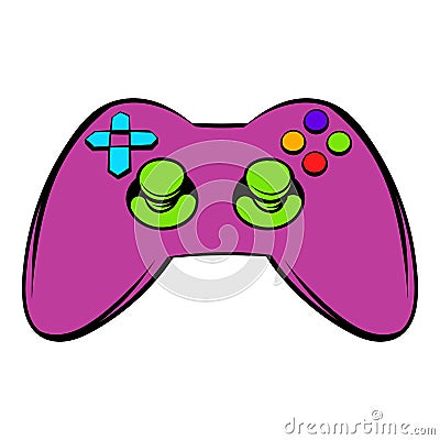 Video game controller icon, icon cartoon Vector Illustration