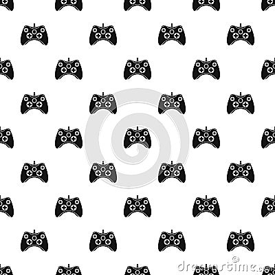Video game controller pattern, simple style Vector Illustration