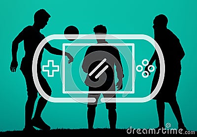 Video Game Controlling Joypad Gaming Concept Stock Photo