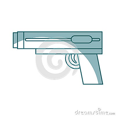 Video game gun icon Vector Illustration