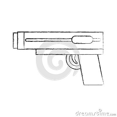 Video game gun icon Vector Illustration