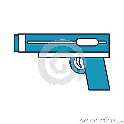 Video game gun icon Vector Illustration