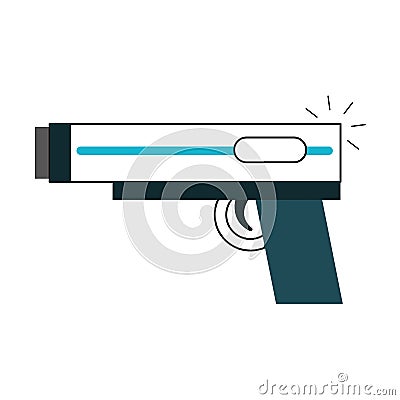 Video game gun icon Vector Illustration