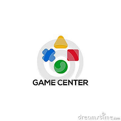 Video game logo design concept. Joystick logo design. Game pad icon Vector Illustration