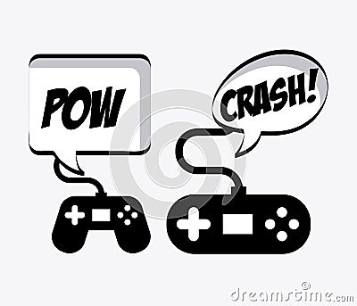 Video gamers Vector Illustration