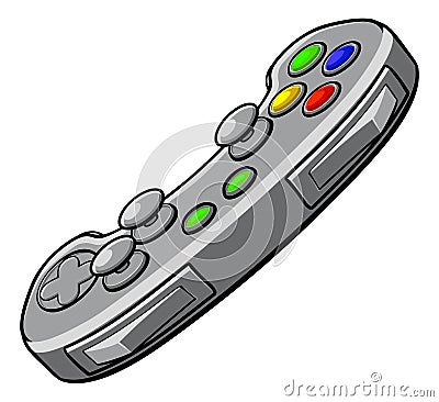 Video Games Console Controller Vector Illustration