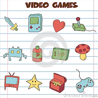 Video games icon Vector Illustration