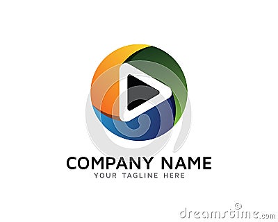 Video Icon Logo Design Element Vector Illustration