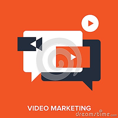 Video marketing Vector Illustration