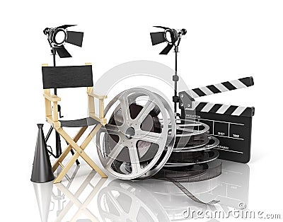 Video, movie, cinema concept. Stock Photo