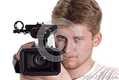 Video operator Stock Photo