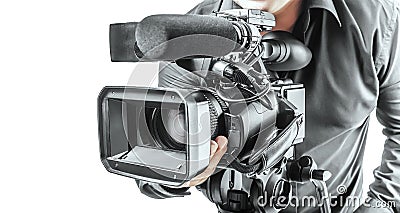 Video operator Stock Photo