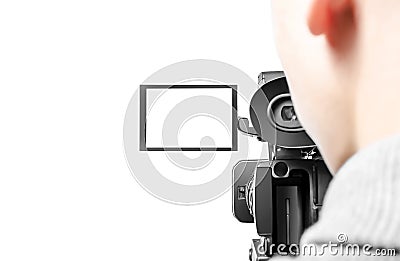 Video operator Stock Photo