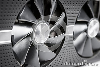 Video PC Gaming Graphic Card Close Up Stock Photo