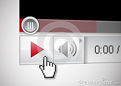 Video player Stock Photo