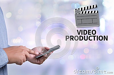 VIDEO PRODUCTION Stock Photo