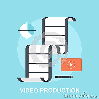 Video Production Vector Illustration