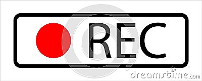 Video record logo Vector Illustration