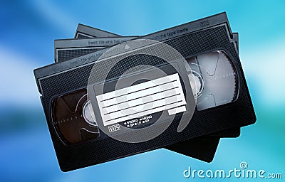 Video tapes Stock Photo