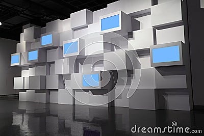 Video wall Stock Photo