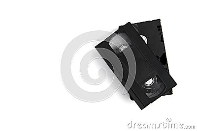 Videocassette isolated on white background Stock Photo